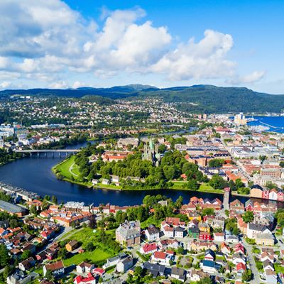 Oversiktsbilde over Trondheim